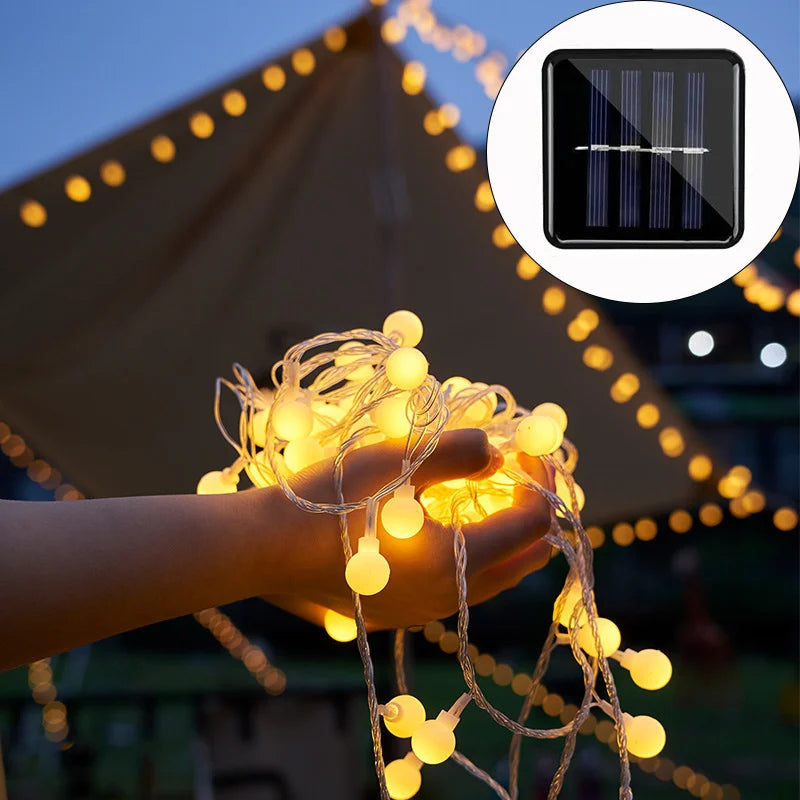 SunSpark Solar-Lichterkette – LED-Außenbeleuchtung