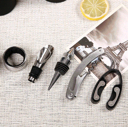 Luxus-Weinflaschenöffner-Set Deluxe-Geschenkset (5-teilig)