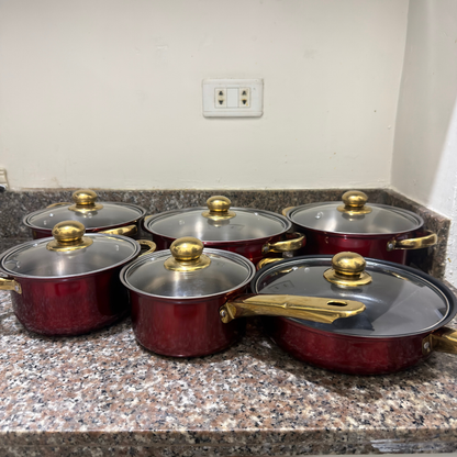 Aurum - 12-teilige Pfannenset