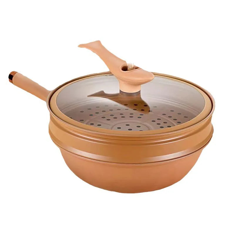 MicroSeal Clay Pressure Wok – Antihaftbeschichtung