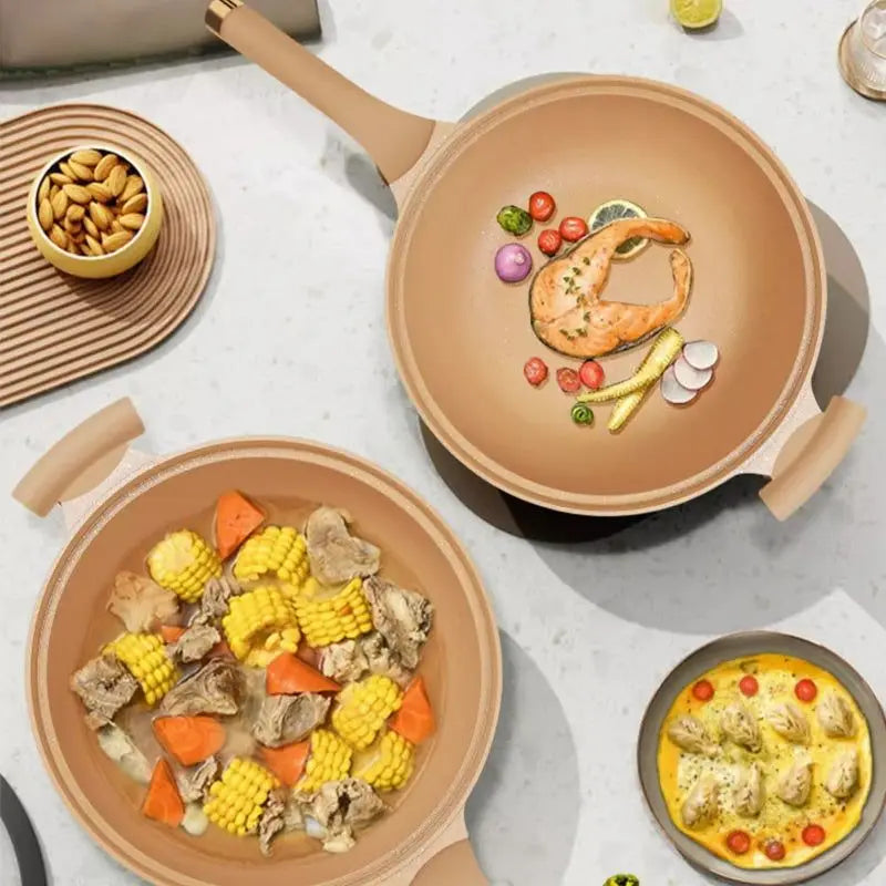 MicroSeal Clay Pressure Wok – Antihaftbeschichtung