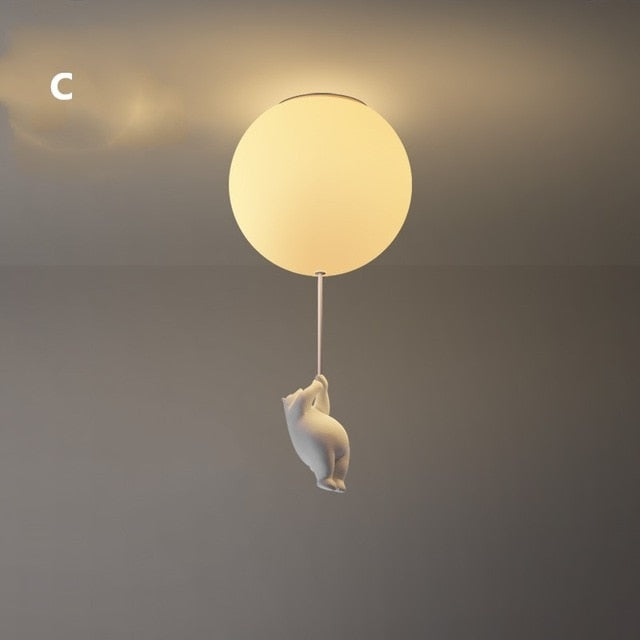 Deckenleuchte im Bären-Design