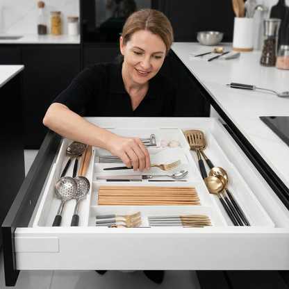 FlexiStore Küchen-Schubladenorganizer – Erweiterbar